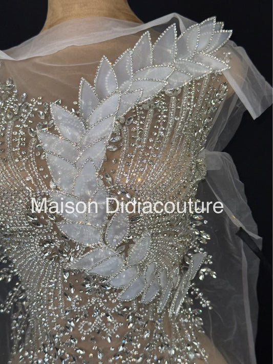 Pétales strass embellissement