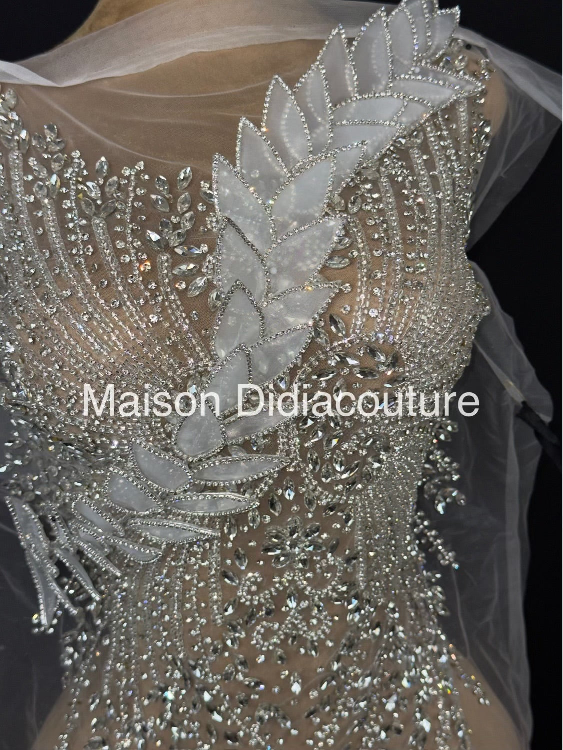 Pétales strass embellissement